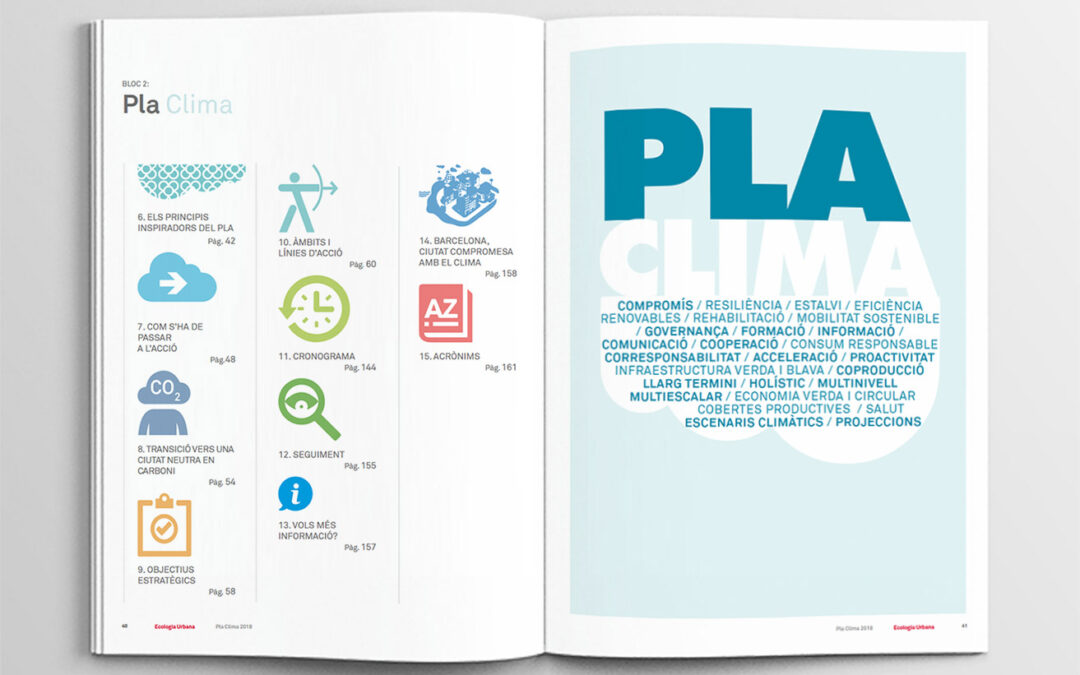 Redacción y coordinación gráfica del Plan Clima de Barcelona